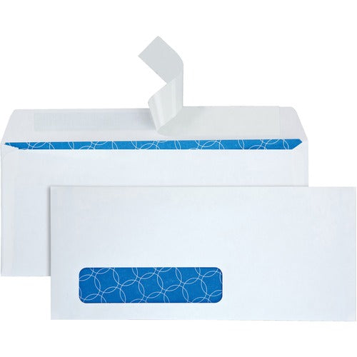 Quality Park QUA90119R No. 10 Single Window Security Tint Treated Business Envelopes