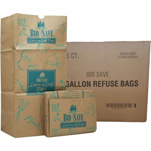 Bio Save AJMRBR30105BO 30-gallon Lawn &amp; Leaf Bags