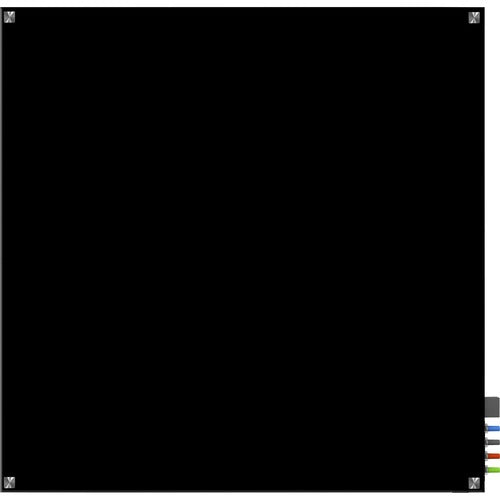 Ghent GHEHMYSM44BK Harmony Dry Erase Board