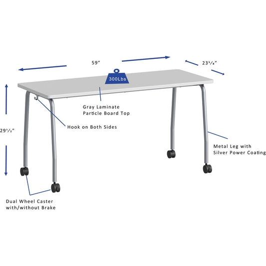 Lorell LLR60848 Training Table