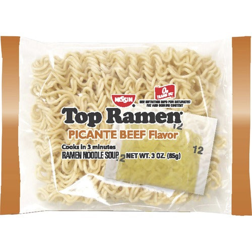 NISSIN FOODS NSF11612 Top Ramen Beef Picante Cup Noodles