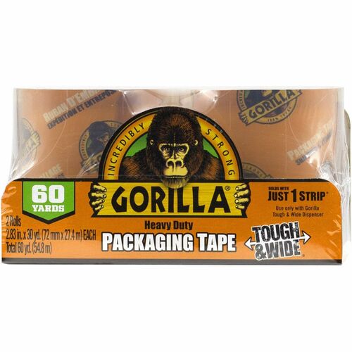 Gorilla GOR6030402 Heavy-Duty Tough & Wide Shipping/Packaging Tape