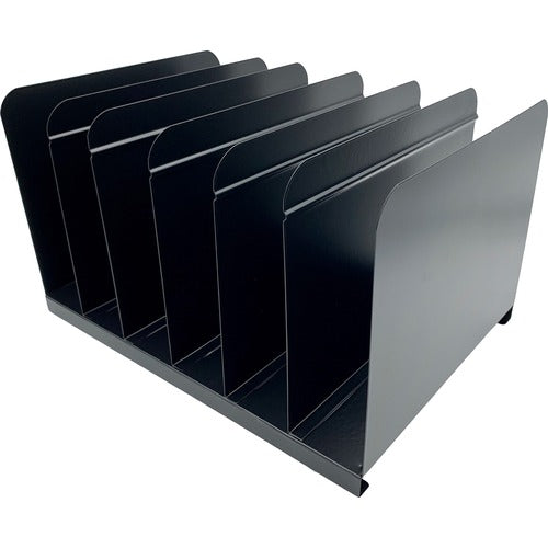 Huron HURHASZ0164 6-slot Vertical Book Rack