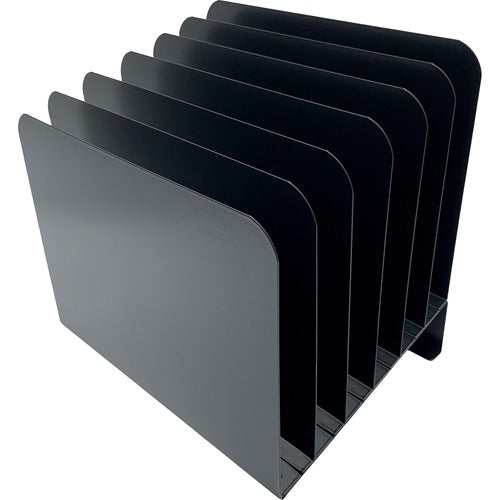 Huron HURHASZ0156 Slanted Vertical Slots Desktop Organizer