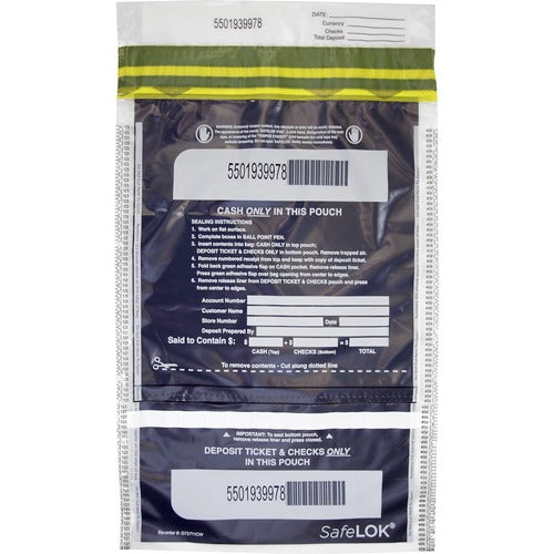 ControlTek CNK585092 SafeLOK VT Tamper-Evident Deposit Bags
