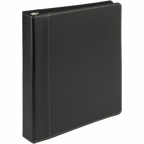 Samsill SAM15710 Contrast Stitch Leather Ring Binder