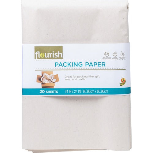 Duck Brand DUC287431 Flourish Recycled Packing Paper