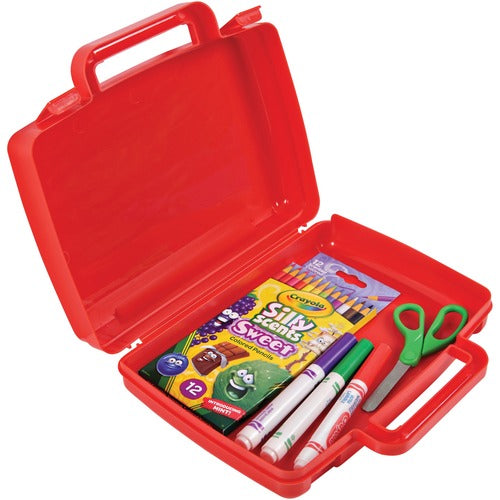 Deflecto DEF39506RED Antimicrobial Storage Case Red