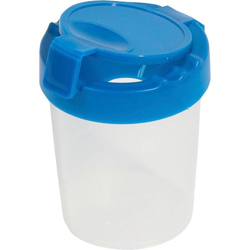 Deflecto DEF39515BLU Antimicrobial Kids No Spill Paint Cup Blue