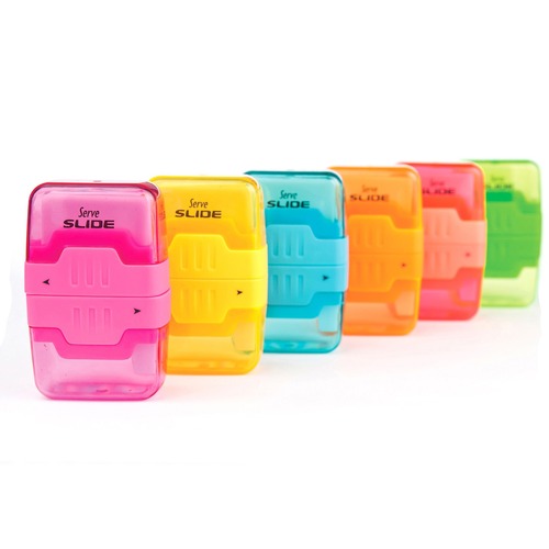 Serve SRVSLIDE9KTKR Slide Eraser & Sharpener