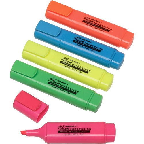 SKILCRAFT® NSN2381728 SKILCRAFT Neon Flat Highlighter