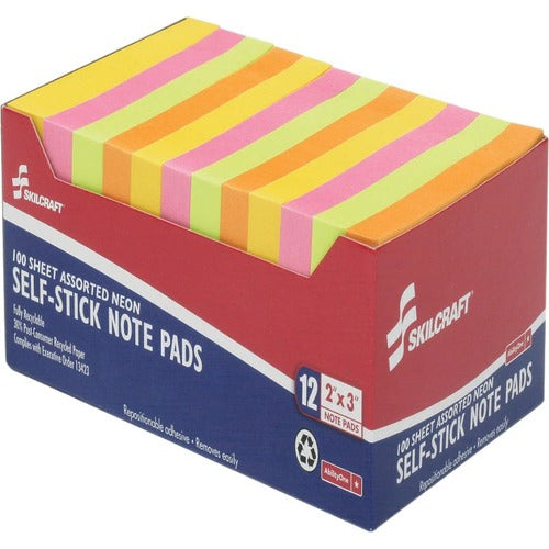 SKILCRAFT® NSN3930103 SKILCRAFT Self-Stick Note Pads