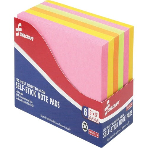 SKILCRAFT® NSN4181420 SKILCRAFT Self-Stick Note Pads
