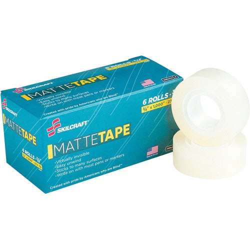 SKILCRAFT® NSN5806226 SKILCRAFT Matte Transparent Tape Value Pack