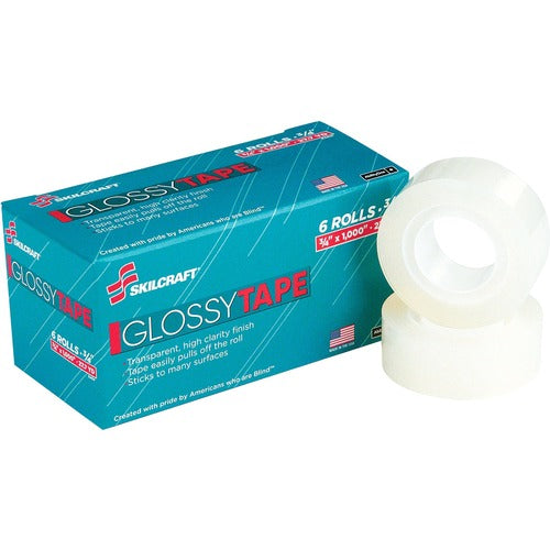 SKILCRAFT® NSN5806225 SKILCRAFT Glossy Transparent Tape Value Pack