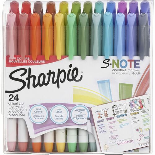 Sharpie SAN2158059 S-Note Creative Markers, Chisel Tip