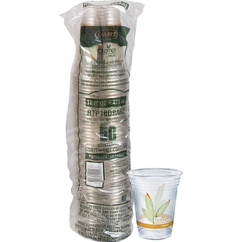 Solo SCCRTP16DBARE Bare Eco-Forward 16 oz Cold Cups