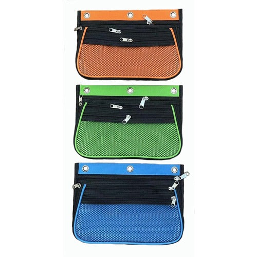 Charles Leonard LEO76365ST Triple-pocket Pencil Pouches