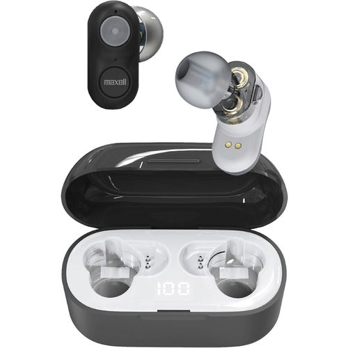 Maxell MAX199652 True Wireless Dual Driver Bluetooth Earbuds