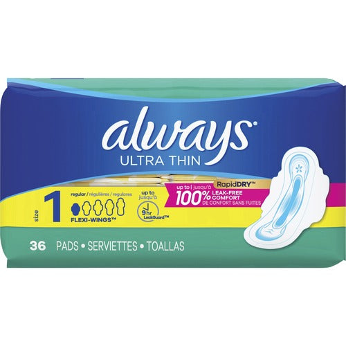 Always PGC30656CT Ultra Thin Regular Pads with Wings