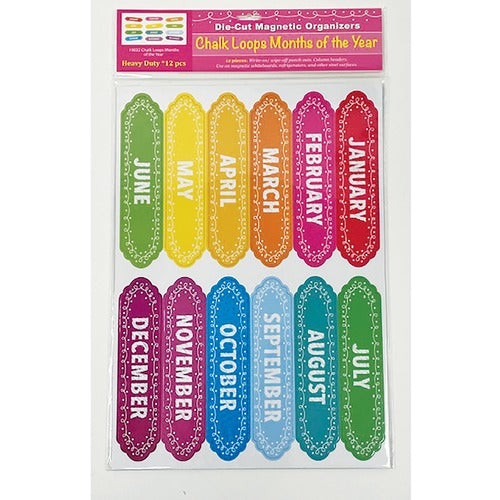 Ashley ASH19022 Magnetic Chalkboard Calendar Months