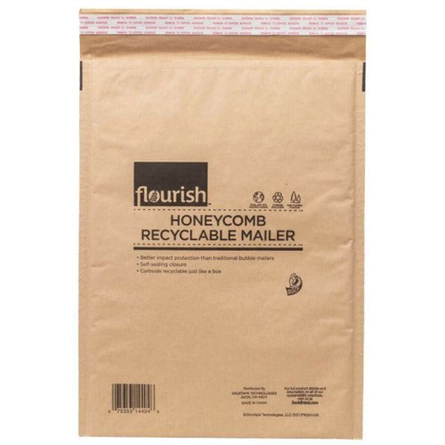 Duck Brand DUC287433 Flourish Honeycomb Recyclable Mailers