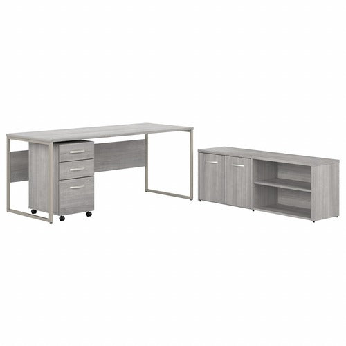 Bush Business Furniture BSHHYB014PGSU Hybrid Platinum Gray Desking