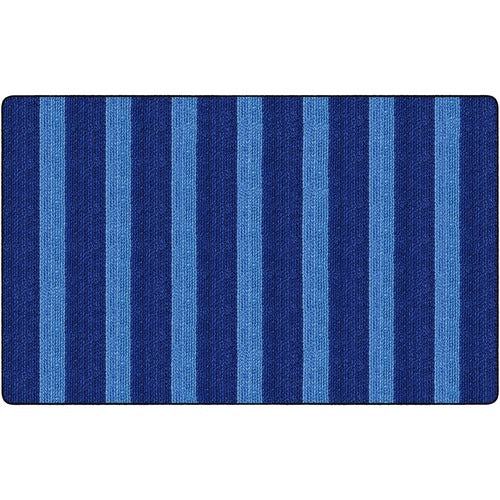 Flagship Carpets FCIFA100644FS Basketweave Stripes Classroom Rug