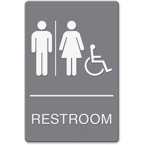 Headline Signs HDS4811 ADA Wheelchair/RESTROOM Image Sign