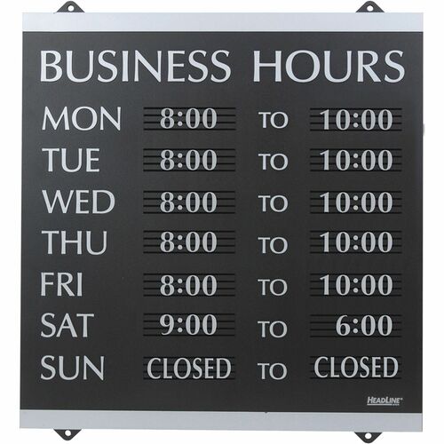 Headline Signs HDS4247 Business Hours Sign