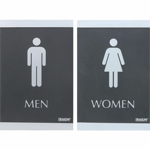 Headline Signs HDS4248 ADA MEN/WOMEN Restroom Sign
