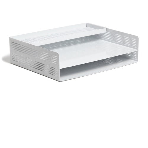 U Brands UBR5718U0106 Modern Perforated Metal Paper Tray