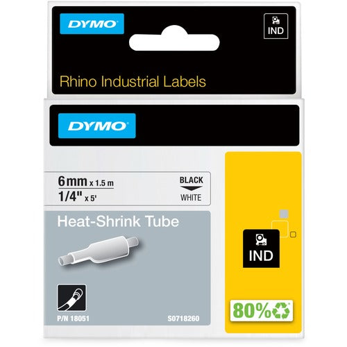 Dymo DYM18051 Rhino Heat Shrink Tube Labels