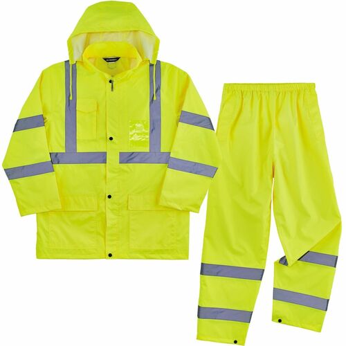 Ergodyne EGO25435 GloWear 8376K Hi-Vis Rain Suit Kits