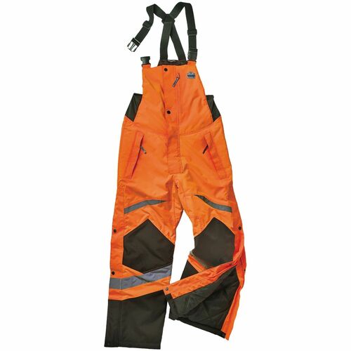 Ergodyne EGO25637 8928 Hi-Vis Insulated Rain Bibs