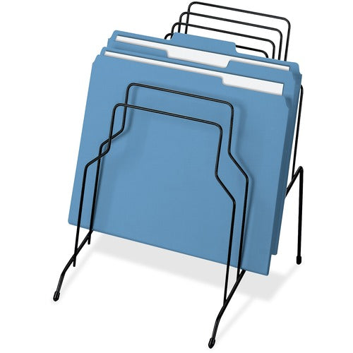 Fellowes FEL72614 Wire Step File - 8 Compartment(S) - Drawer Size 8.50" X 14" - 11.8" Height X 10.1" Width X 12.1" Depth - Desktop - Recycled - Black - Steel - 1Each
