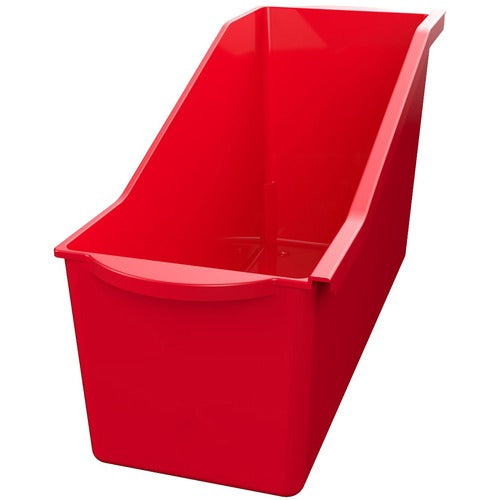 Deflecto DEF39508RED Antimicrobial Kids Book Bin