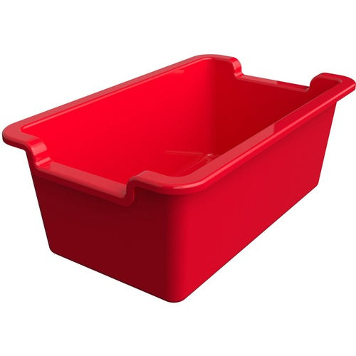 Deflecto DEF39510RED Antimicrobial Rectangular Storage Bin