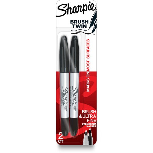 Sharpie SAN2152698 Brush Twin Permanent Markers
