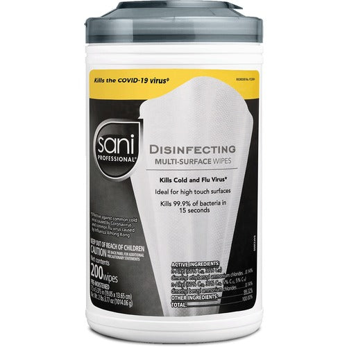 PDI PDIP22884CT Sani-Cloth Multi-Surface Disinfecting Wipes