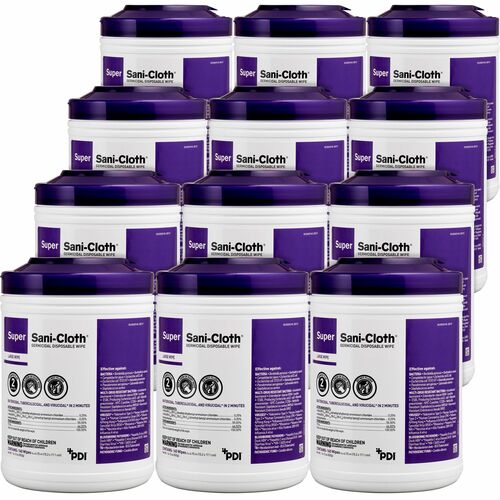 PDI PDIQ55172CT Super Sani-Cloth Germicidal Disposable Wipe