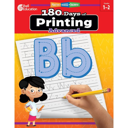 Shell Education SHL130194 180 Days of Printing: Advanced Printed Book
