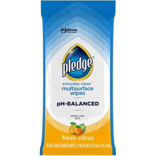 Pledge SJN336274CT PH Balanced Multisurface Cleaner Wipes