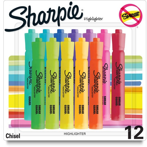 Sharpie SAN2157492 SmearGuard Tank Style Highlighters