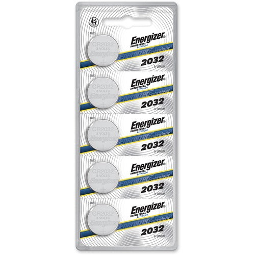 Energizer EVEECRN2032BX Industrial 2032 Lithium Battery 5-Packs