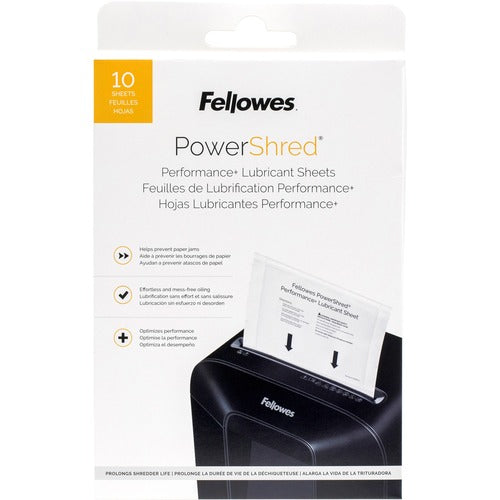 Fellowes FEL4015501 Powershred Performance+ Lubricant Sheets