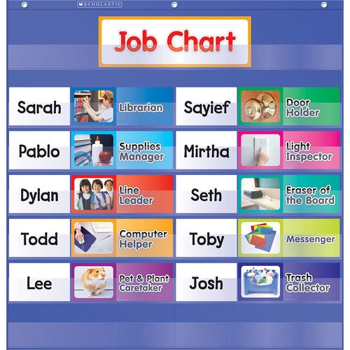 Scholastic SHS0545114802 Class Jobs Pocket Chart