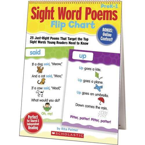 Scholastic SHS0545115949 Sight Word Poems Flip Chart