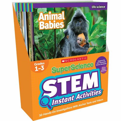 Scholastic SHS1338099000 SuperScience STEM Instant Activities Printed Book