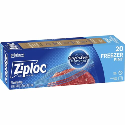 Ziploc® SJN314443 Grip n' Seal Freezer Bags